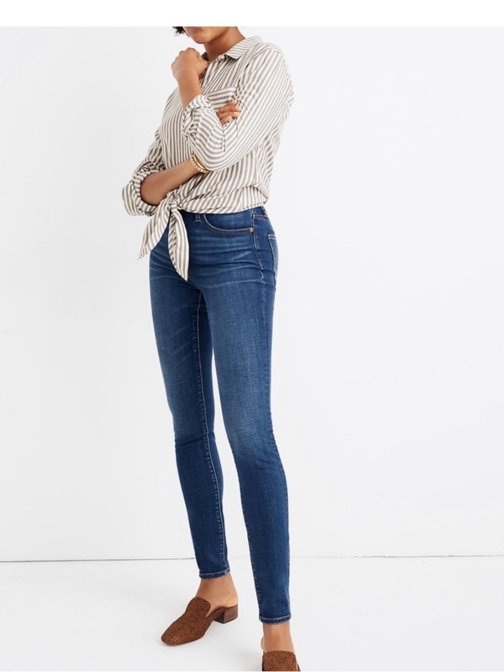 Madewell Curvy High Rise Skinny Jeans excellent condition size 28/6 retails $128